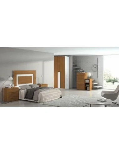 Dormitorio de matrimonio completo con diseño moderno con colores a elegir con comoda y mesitas de noche (49)