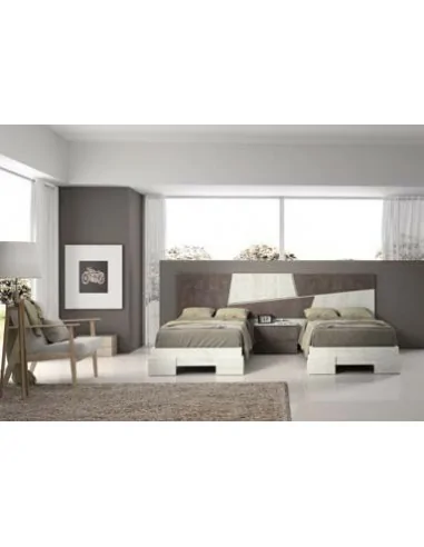 Dormitorio de matrimonio completo con diseño moderno con colores a elegir con comoda y mesitas de noche (8)