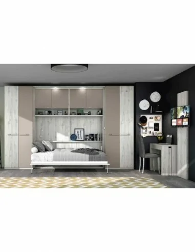 camas abatibles con armarios a medida diseño interior a gusto del cliente personalizable con sofa (86)