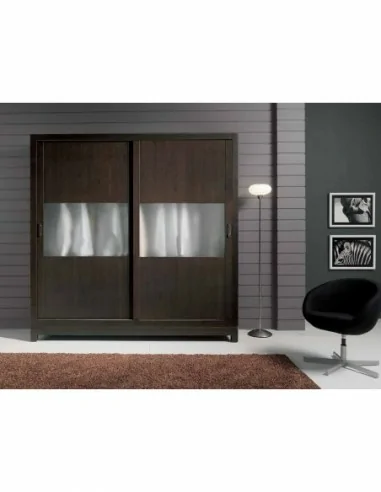 Armario puertas batientes o correderas a medida con puertas de cristal con interior personalizable (3)