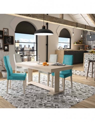 Mesa de comedor y centro a juego...