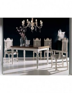 Mesa de comedor y centro a...