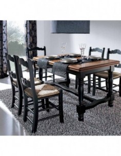 Mesa de comedor y centro a...