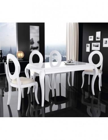 Mesa de comedor y centro a juego...