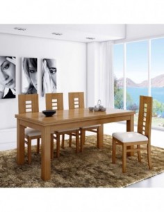 Mesa de comedor y centro a...