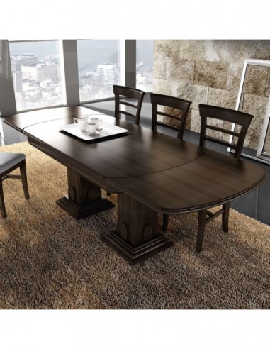 Mesa de comedor y centro a juego...