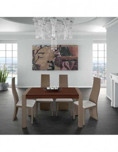 Mesa de comedor y centro a juego...