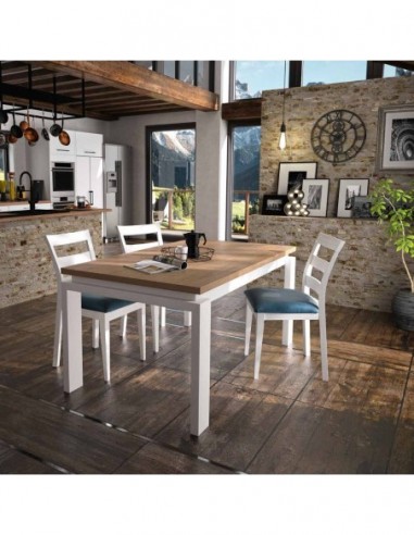 Mesa de comedor y centro a juego...