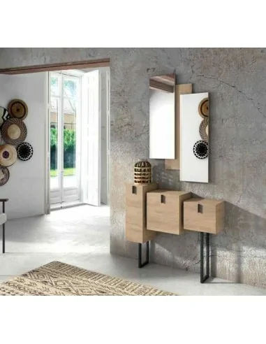 Mueble auxiliar de salon zapatero mesa de centro elevable a medida con diferentes tonos de color (1)