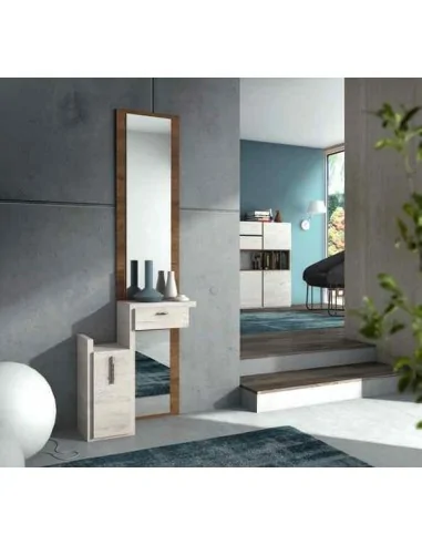 Mueble auxiliar de salon zapatero mesa de centro elevable a medida con diferentes tonos de color (2)
