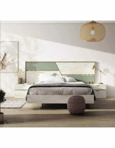 Muebles de dormitorio de matrimonio cabeceros en con varios colores madera o lisos (24)