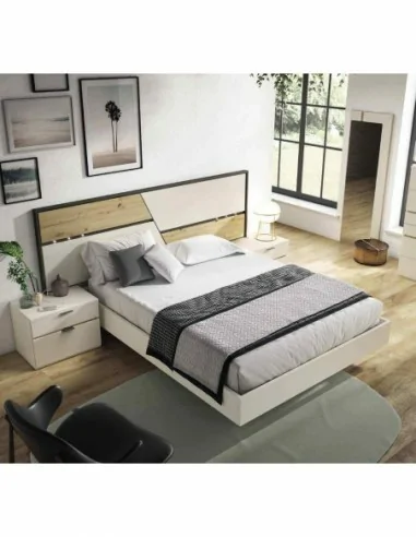 Muebles de dormitorio de matrimonio cabeceros en con varios colores madera o lisos (25)