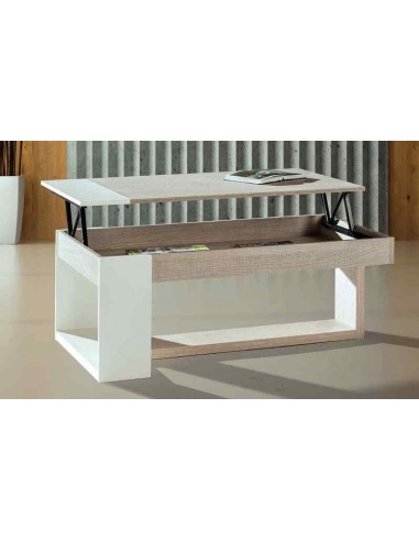 Mesa de centro elevable con cajones...