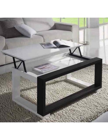 Mesa de centro elevable con cajones...