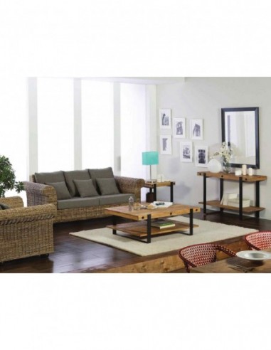 Muebles de salon madera natural...