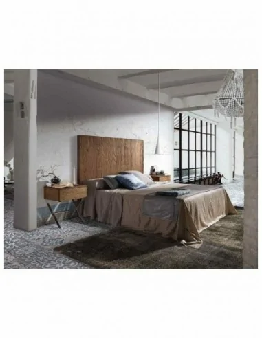 Dormitorio de matrimonio moderno acabados en madera con patas y cabeceros personalizados (7)