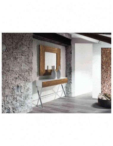 Entradita diseño moderno en acabados de madera con patas con cruceta (1)