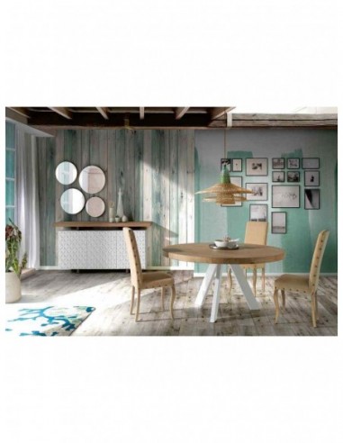 Mesas de comedor y centro diseño moderno a medida con tableros de madera y patas de metal (3)