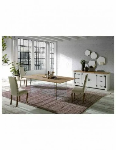 Mesas de comedor y centro diseño moderno a medida con tableros de madera y patas de metal (8)