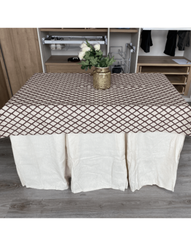 Ropa elegante 10 pliegues Marfil con...