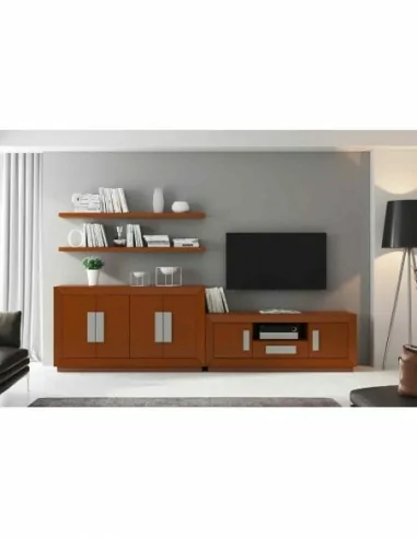 Muebles de salon diseño moderno con varios colores a elegir mezcla de madera patas altas (10)