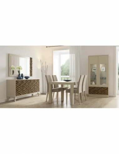 Muebles de salon diseño moderno con varios colores a elegir mezcla de madera patas altas (13)