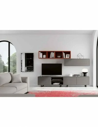 Muebles de salon diseño moderno con varios colores a elegir mezcla de madera patas altas (3).1