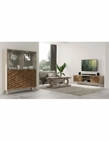Muebles de salon diseño moderno con varios colores a elegir mezcla de madera patas altas (8).1