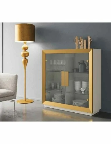Muebles de salon diseño moderno con varios colores a elegir mezcla de madera patas altas (8)
