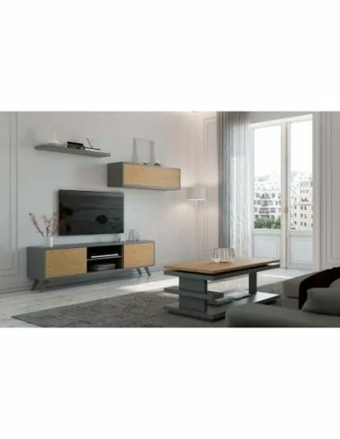 Muebles de salon diseño moderno con varios colores a elegir mezcla de madera patas altas (9).1