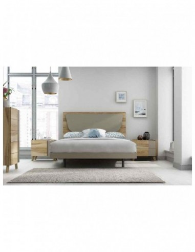 Dormitorio de matrimonio moderno con...