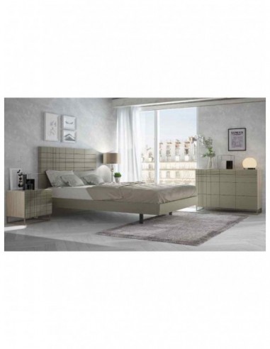 Dormitorio de matrimonio moderno con...