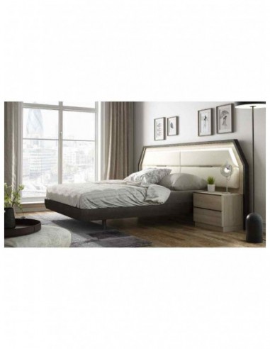 Dormitorio de matrimonio moderno con...