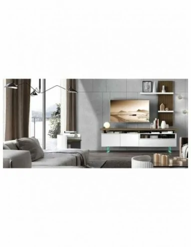 Muebles de salon estilo moderno con diferentes colores a elegir vitrinas colgadas y paneles de tv (11)