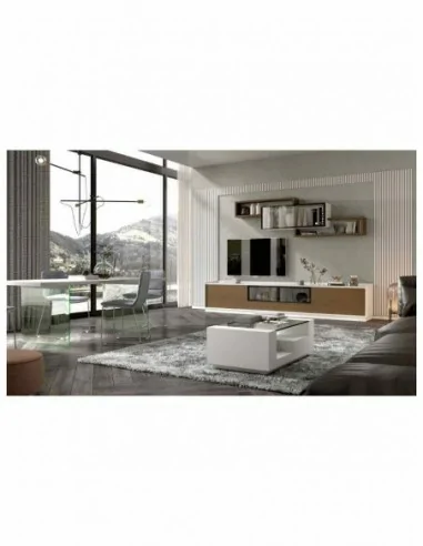 Muebles de salon estilo moderno con diferentes colores a elegir vitrinas colgadas y paneles de tv (18)