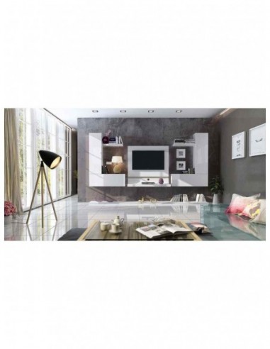 Salon de diseño moderno con muebles...