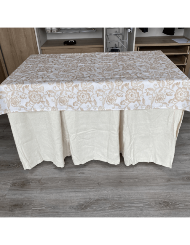 Ropa elegante 10 pliegues Marfil con... Ropa elegante 10 pliegues Marfil con...