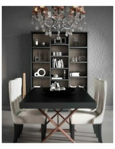 Conjunto de salon muebles lacados elegante de alta gama vitrinas bajos de tv aparador mesas sillas (1)