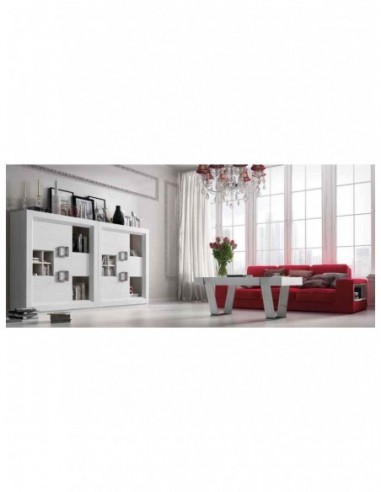 Conjunto de salon muebles lacados...