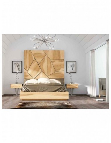 Dormitorio de matrimonio completo lacado blanco con cabeceros tapizados en diferentes acabados (51)