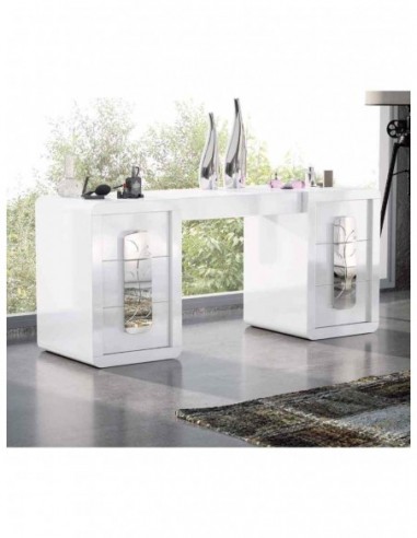 Dormitorio de matrimonio completo lacado blanco con cabeceros tapizados en diferentes acabados (56)