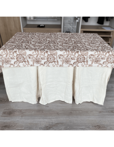 Ropa elegante 10 pliegues Marfil con... Ropa elegante 10 pliegues Marfil con...