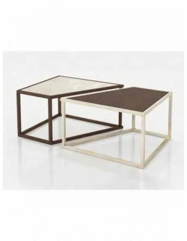 Mesa de centro elegante para salones mesas bajas redondas o rectangulares a elegir (102)