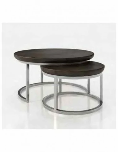 Mesa de centro elegante para salones mesas bajas redondas o rectangulares a elegir (79)