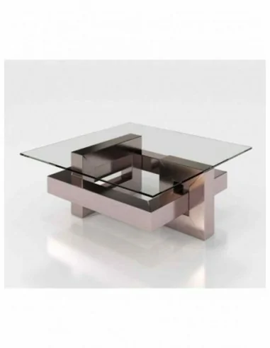 Mesa de comedor elegante para salones tapa cristal o tapa madera a elegir diferentes colores (105)