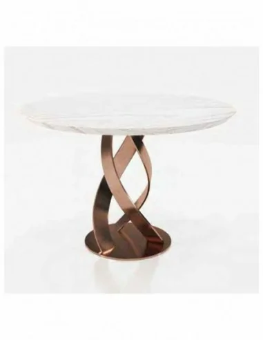Mesa de comedor elegante para salones tapa cristal o tapa madera a elegir diferentes colores (19)