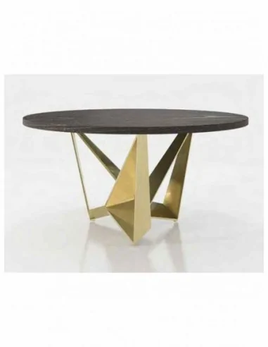 Mesa de comedor elegante para salones tapa cristal o tapa madera a elegir diferentes colores (35)