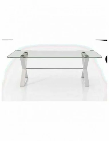 Mesa de comedor elegante para salones tapa cristal o tapa madera a elegir diferentes colores (46)
