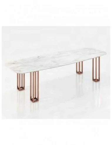 Mesa de comedor elegante para salones tapa cristal o tapa madera a elegir diferentes colores (65)