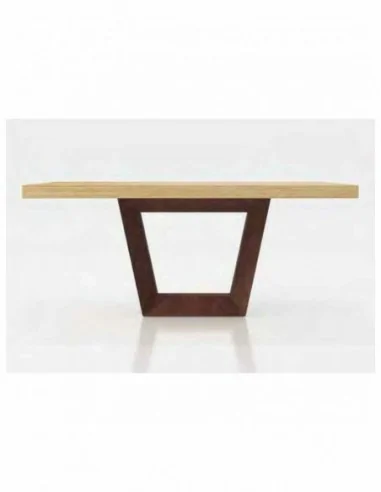 Mesa de comedor elegante para salones tapa cristal o tapa madera a elegir diferentes colores (78)